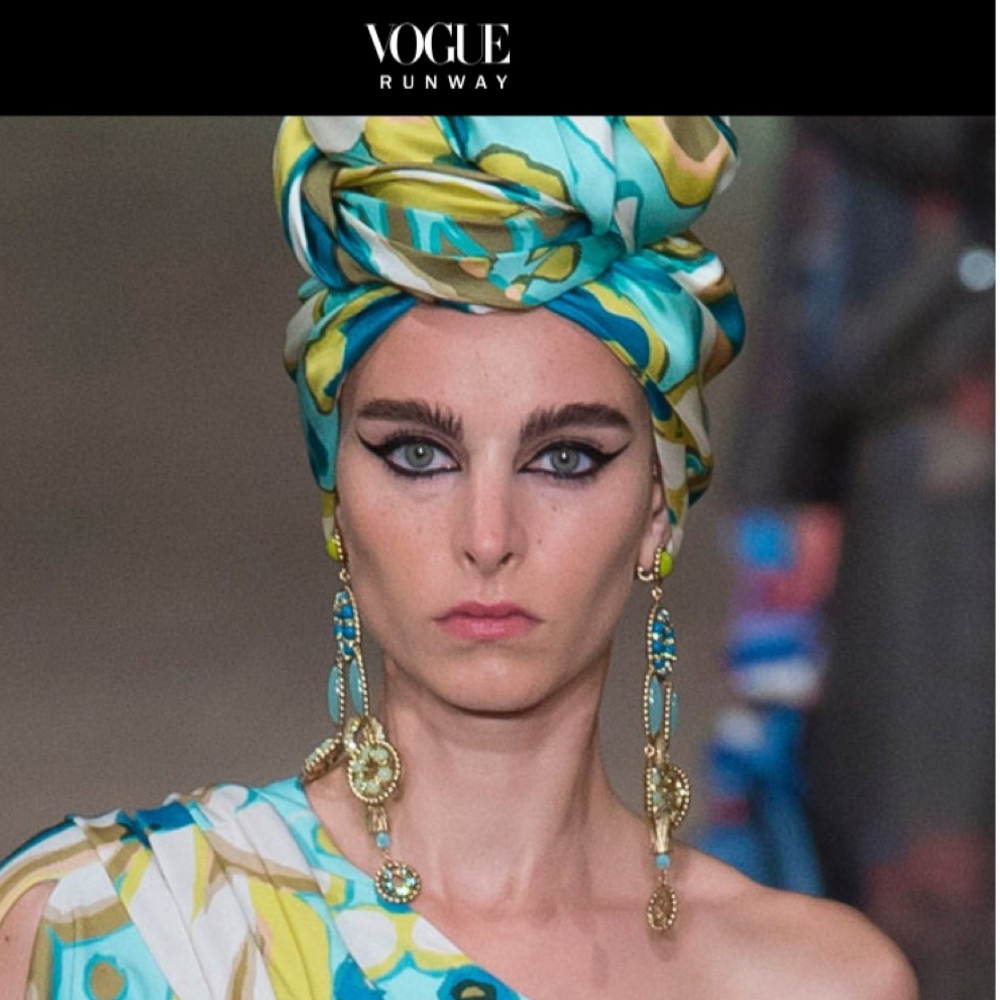 Marc Jacobs Runway beaded chandelier clip earrings